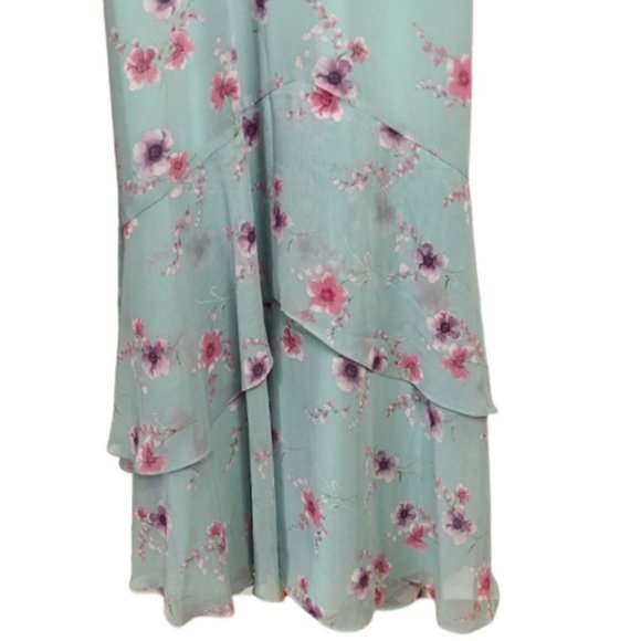 Lulus Take You There Maxi Dress *NEW* - MintGreen/Pink - XS - Picture 11 of 14